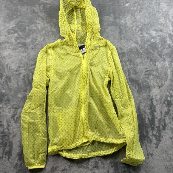 NIKE USA London 2012 Olympic Translucent Volt Windbreaker Jacket SMALL - Picture 1 of 6